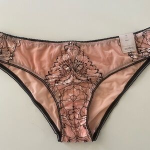 Auden Pink and Black Lace Bikini